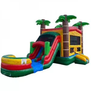 Palm tree bounce house moonwalk