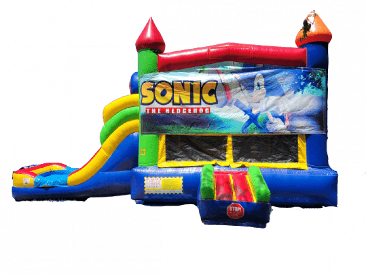 2 IN 1 SONIC THE HEDGEHOG BOUNCE HOUSE Party Inflatable - Bounce