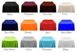 Rectangular Tablecloth (Custom Color) $10