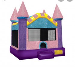 Pink Castle Bounce House $120