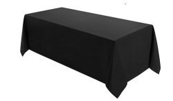 Rectangular Tablecloth 90x132 (Black)