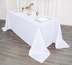 Rectangular Tablecloth 90x132 (White)